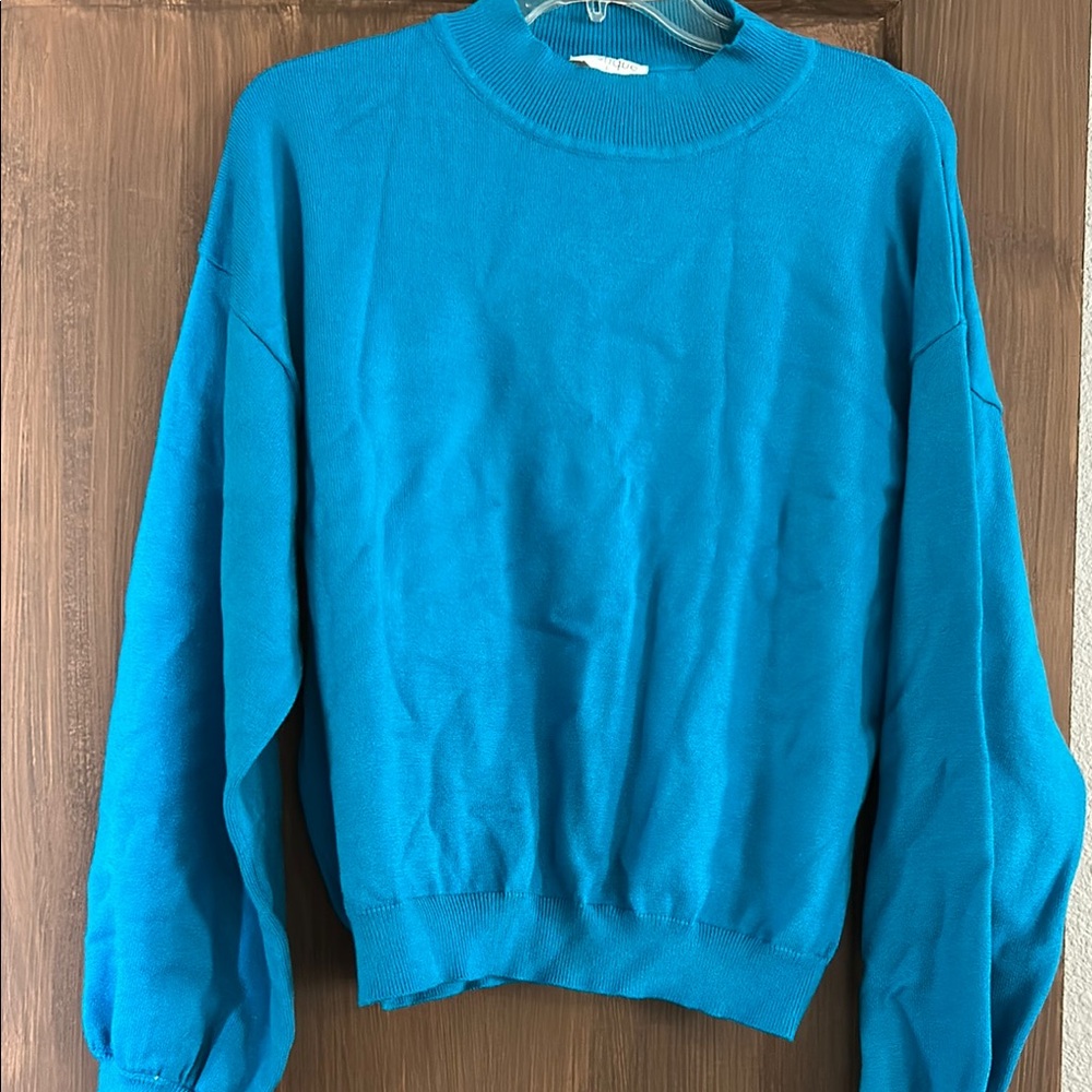 Vibrant Blue Crewneck Sweater